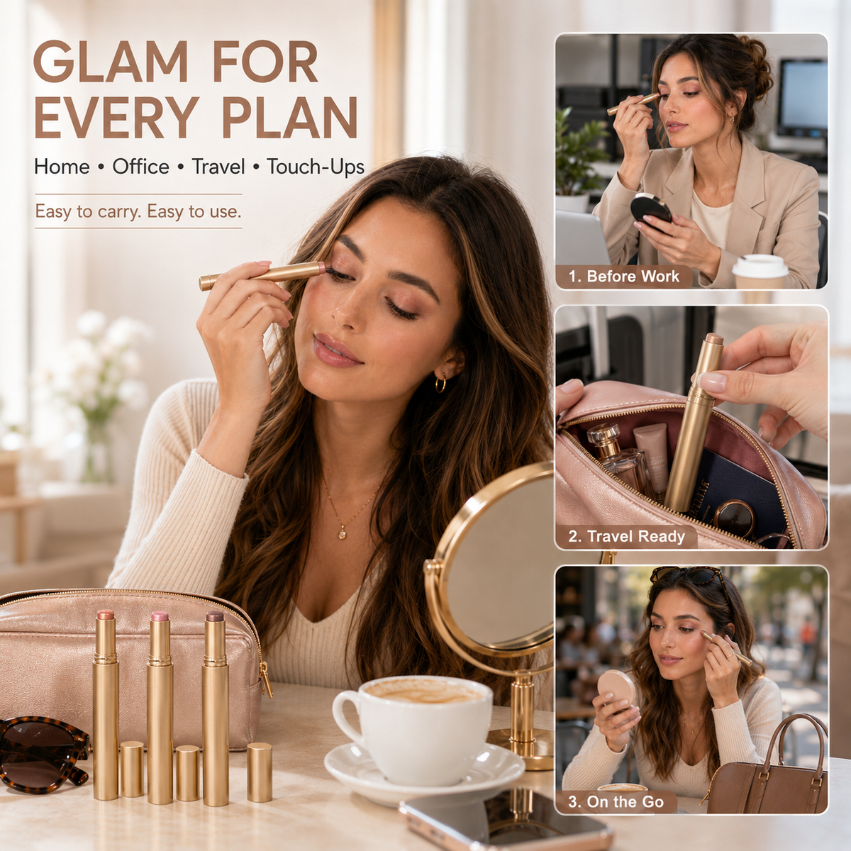 💖LAST DAY - BUY 1 GET 1 FREE!!💕 HZA® Tri-Color Gradient Eyeshadow Stick