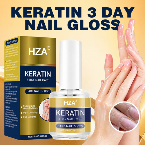 💖LAST DAY - BUY 1 GET 1 FREE!!💕  HZA® Keratin Nail Care Gloss ✨ For Brittle, Peeling Nails