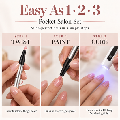 💖LAST DAY - BUY 1 GET 1 FREE!! Pocket Nail Salon Kit