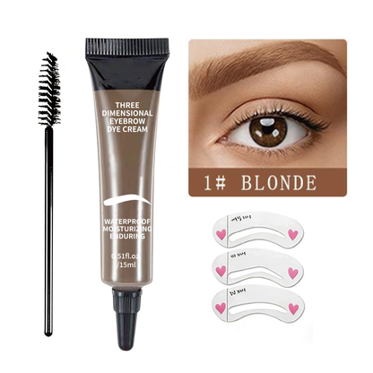3D Waterproof Eyebrow Dye Cream | Long-Lasting Brow Tint in 6 Shades