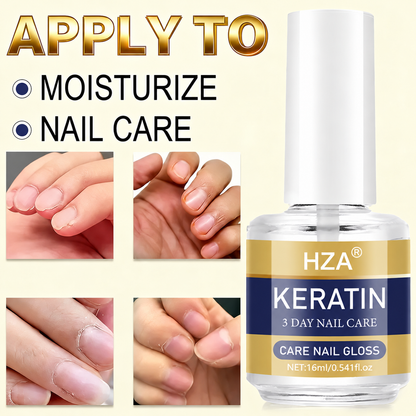 💖LAST DAY - BUY 1 GET 1 FREE!!💕  HZA® Keratin Nail Care Gloss ✨ For Brittle, Peeling Nails