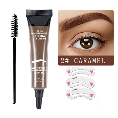 3D Waterproof Eyebrow Dye Cream | Long-Lasting Brow Tint in 6 Shades