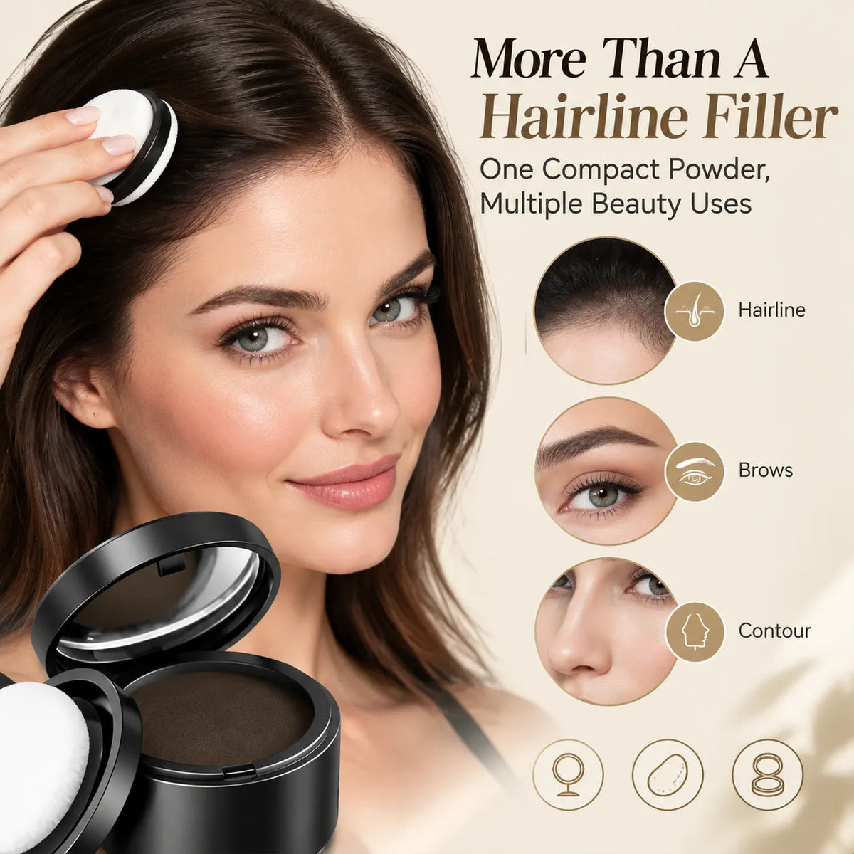 Hairline Shadow Powder -Instant Root Touch-Up & Scalp Concealer