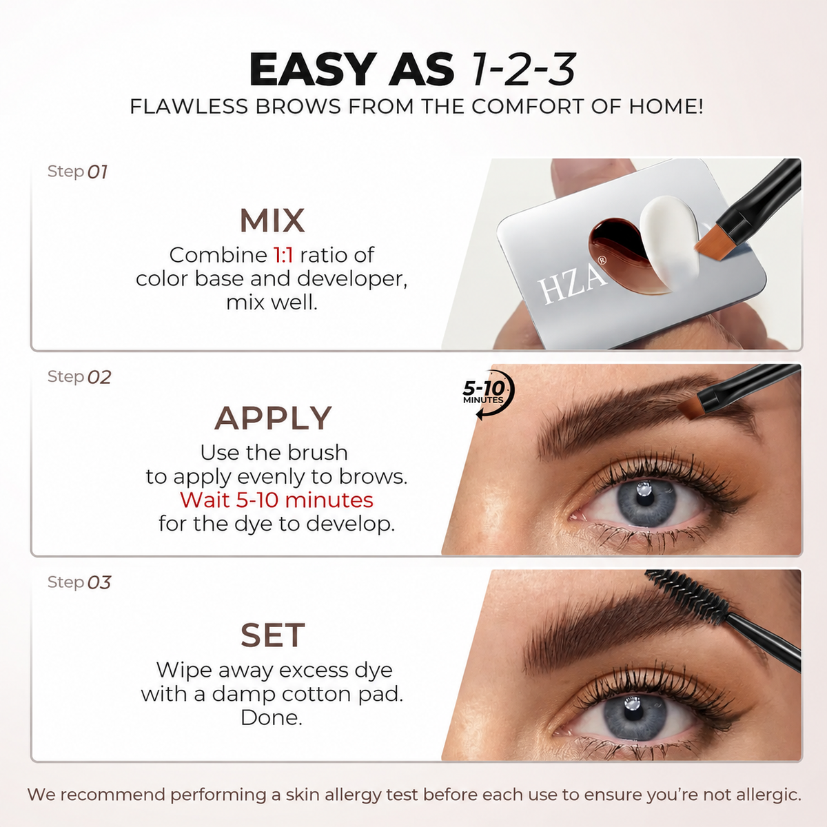 🔥2026 New HZA® Sweat-Proof Eyebrow Tint Kit