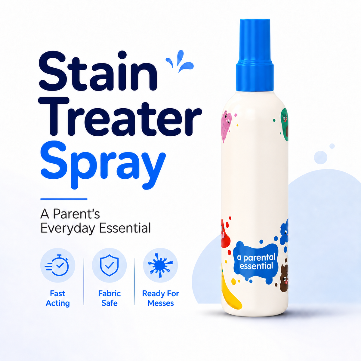 💧Stain Remover Spray | Tough‑on‑Stains Gentle Fabric Cleaner for Clothes & Upholstery