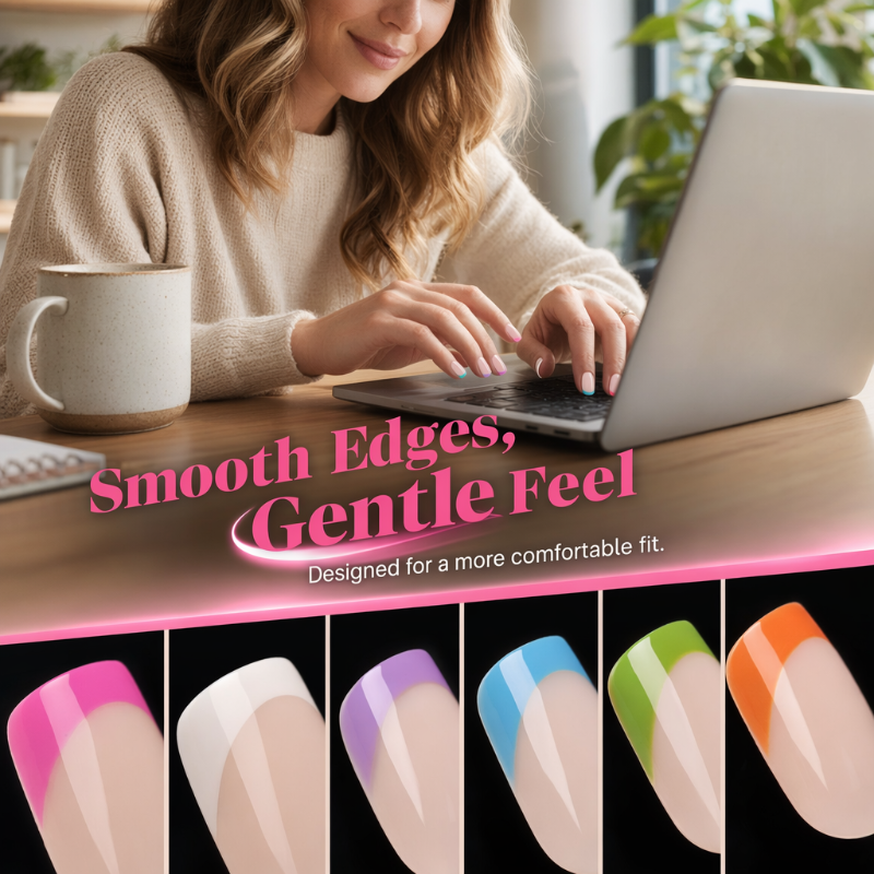 🥳 2026 HOT SALE 🥳 💕 50K+ SOLD! 💅 ✨ Color Pop Press-On Nails
