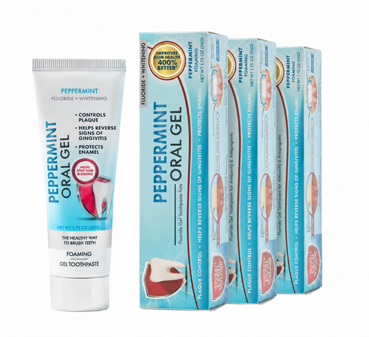 Peppermint Oral Gel Toothpaste – Stannous Fluoride Daily Gum & Enamel Care