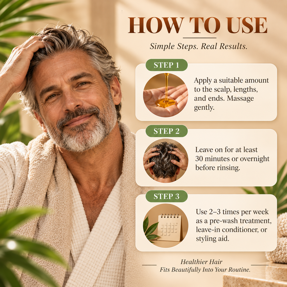 100% Raw Batana Oil for Thicker, Fuller & Healthier-Looking Hair