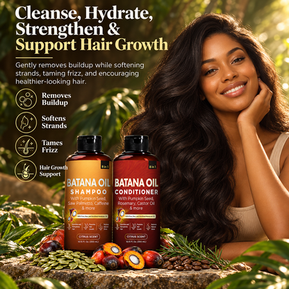 Batana Oil Shampoo & Conditioner Set