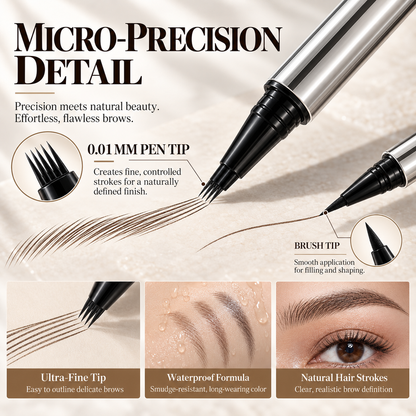 4-Prong Dual-Ended Eyebrow Pen