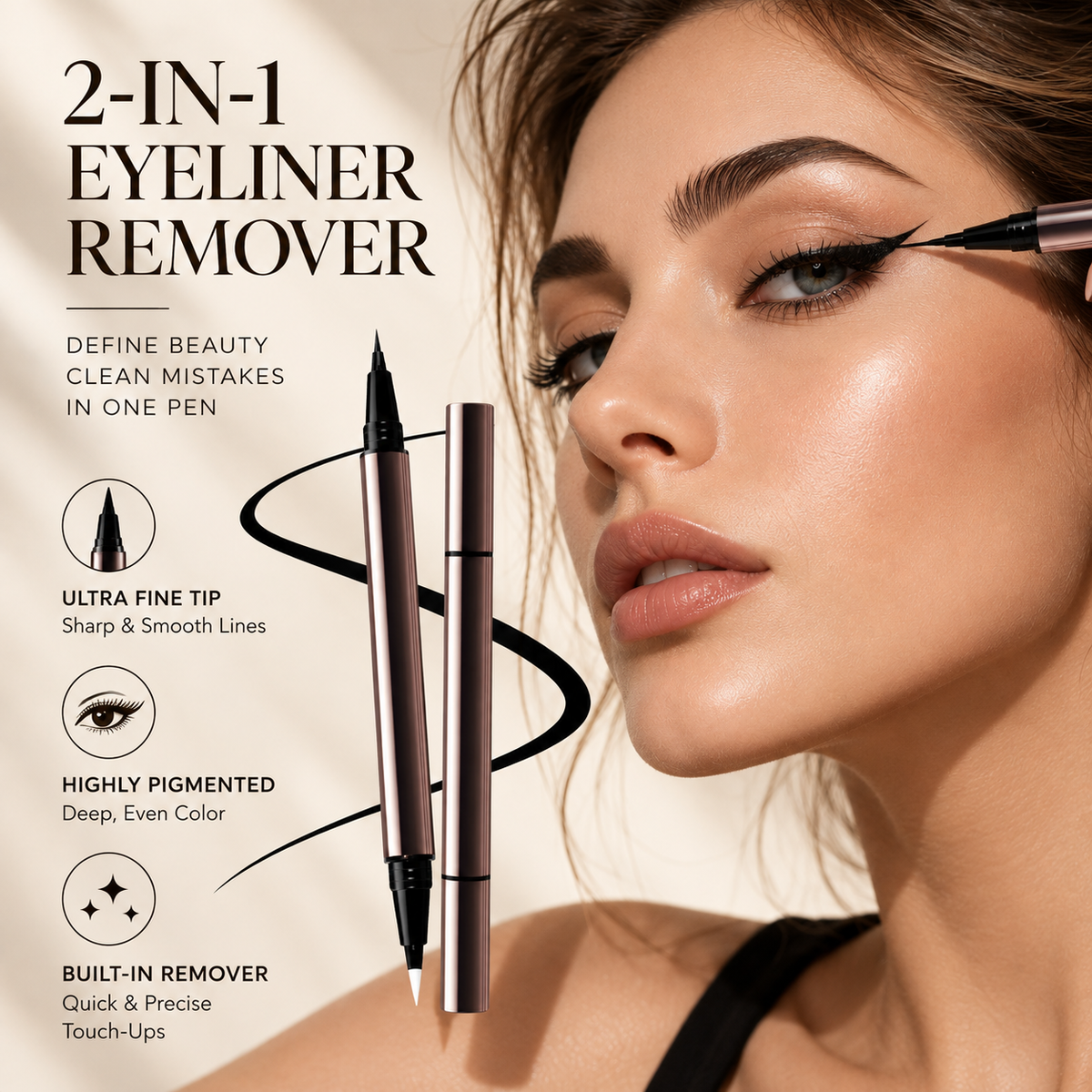 2-in-1 Precision Eyeliner & Corrector Pen
