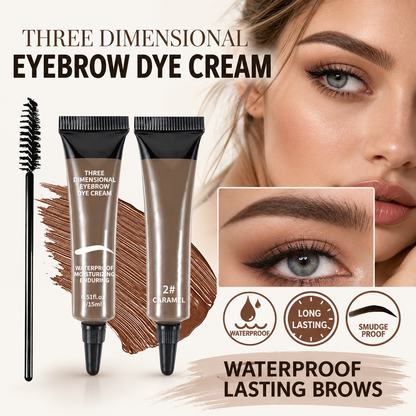 3D Waterproof Eyebrow Dye Cream | Long-Lasting Brow Tint in 6 Shades