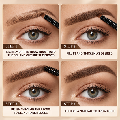 3D Waterproof Eyebrow Dye Cream | Long-Lasting Brow Tint in 6 Shades