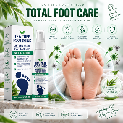 Tea Tree Foot Shield Antimicrobial Foot Spray