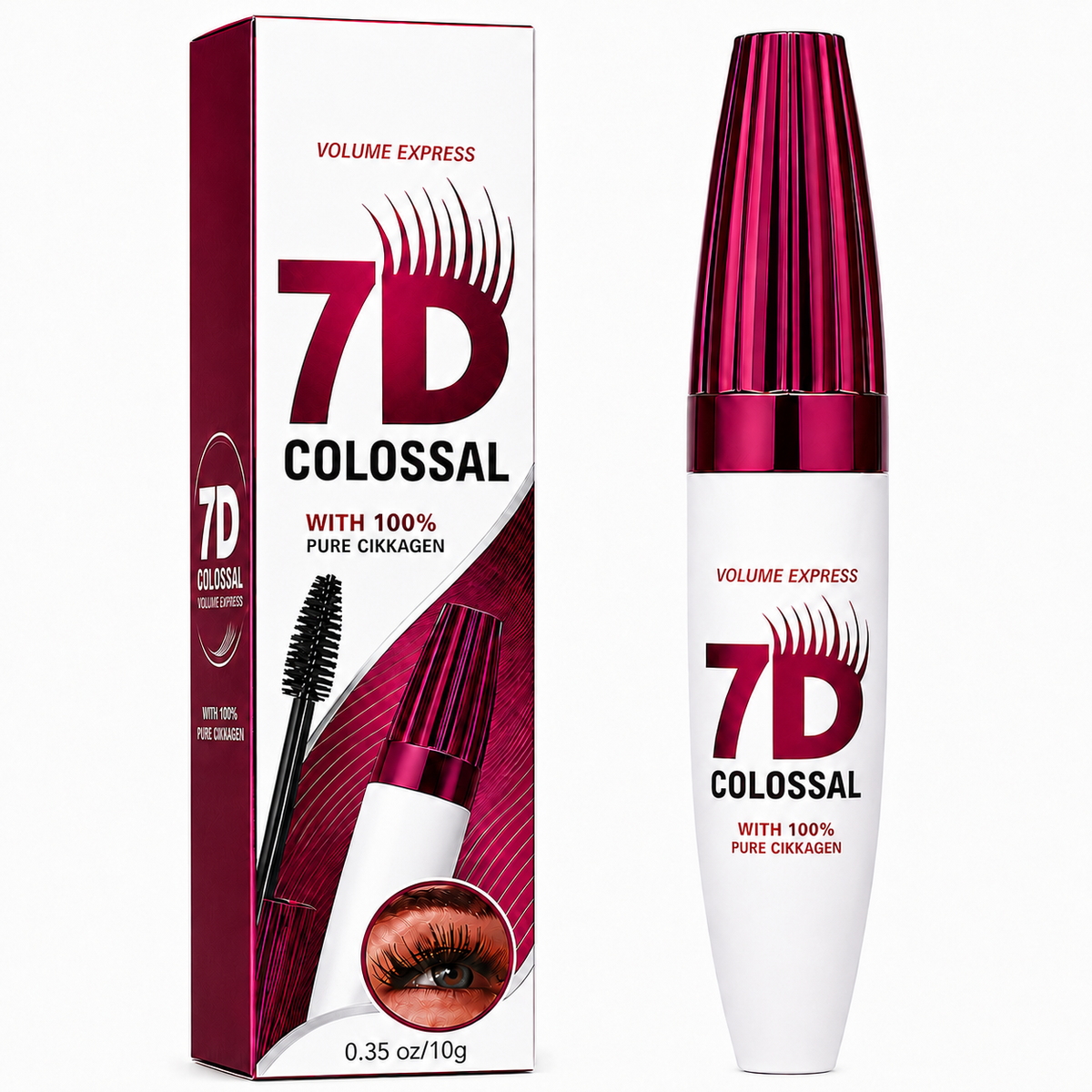7D Waterproof Long Lasting Volume Mascara