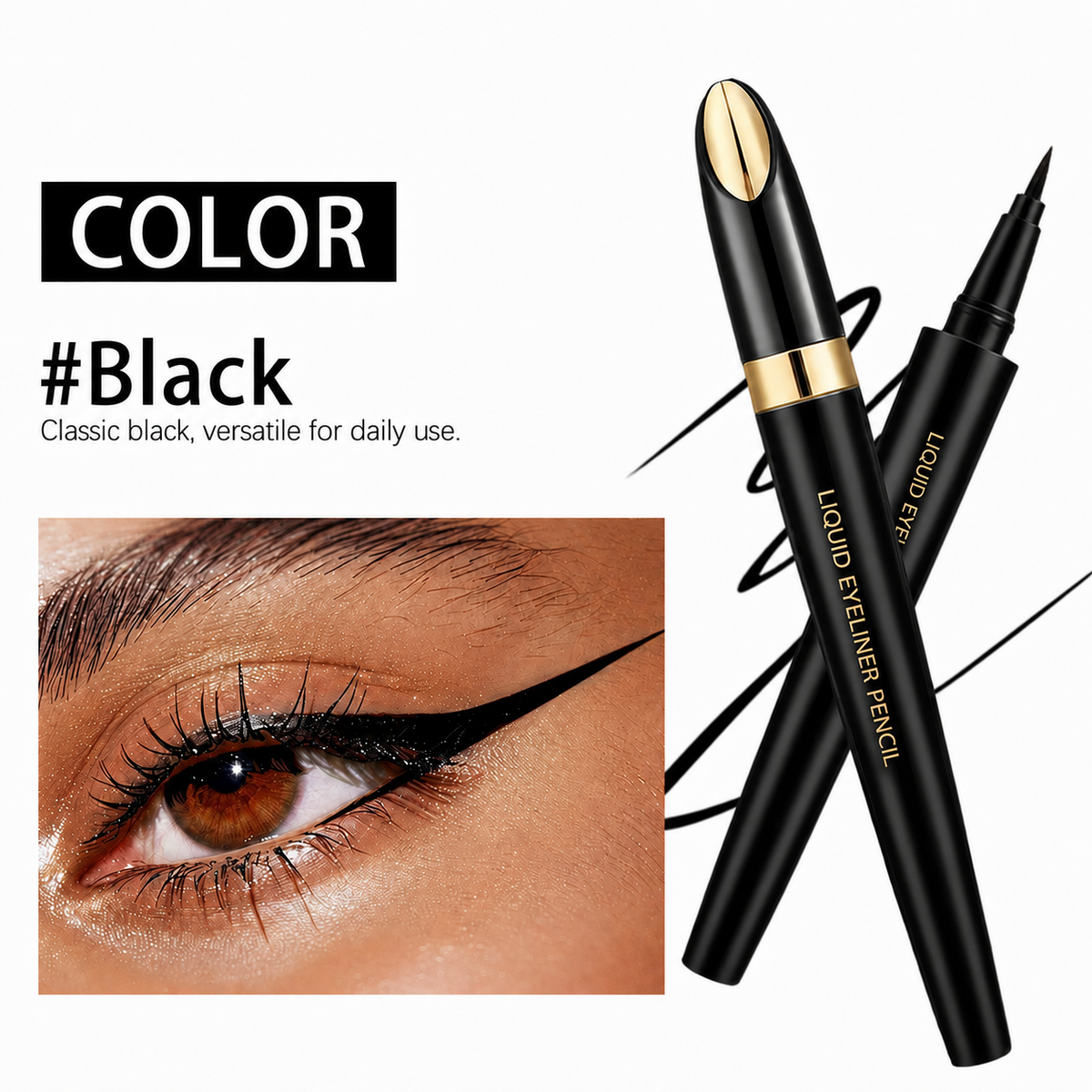 🎉Long-Lasting Smudge-Proof Liquid Eyeliner Pen