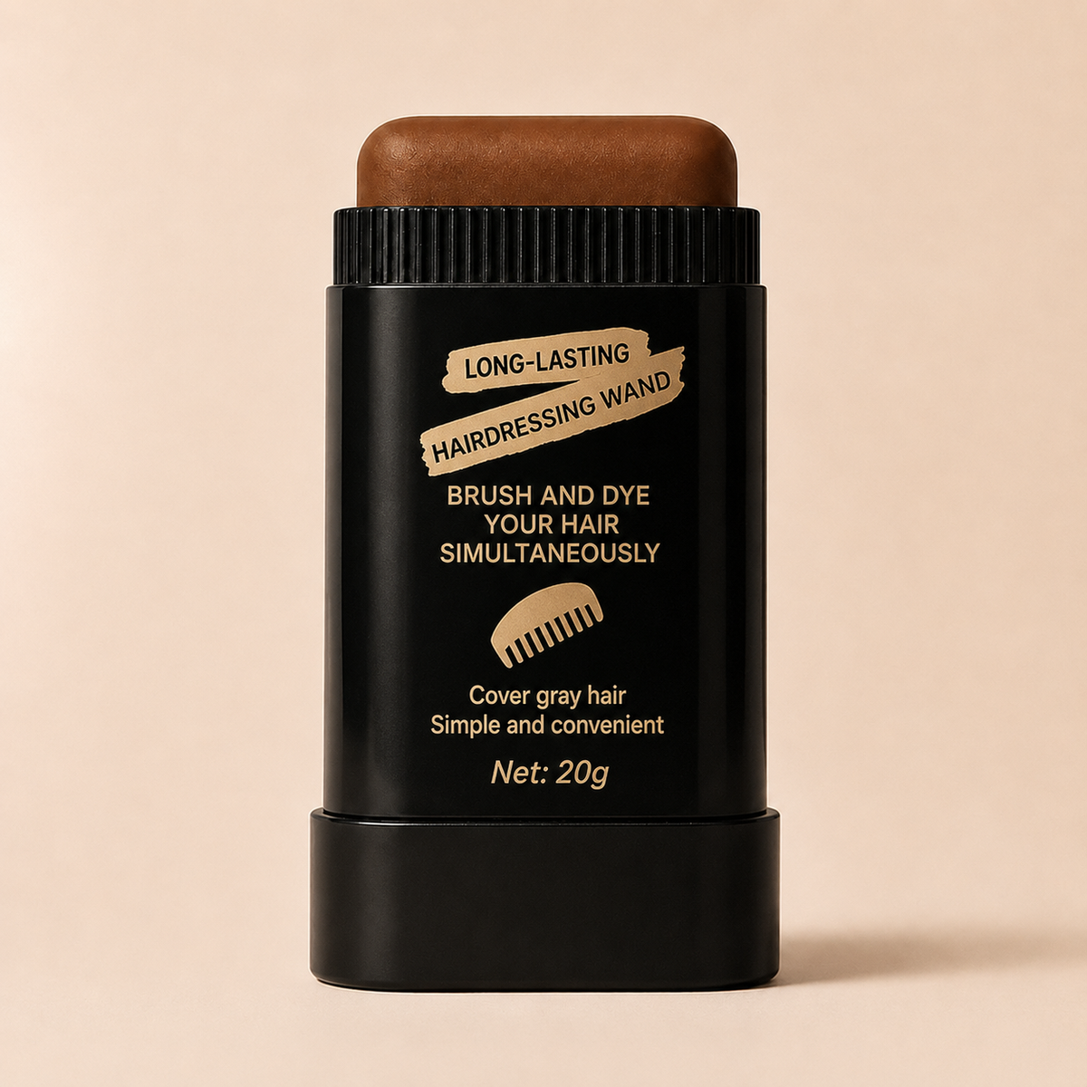 Gray Coverage Hair Dye Comb Stick | Root & Hairline Touch-Up
