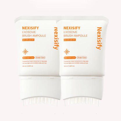 Nexisify Hair Growth Serum (with built-in applicator brush) | Exosome scalp care for thicker, stronger hair – Korean hair care product