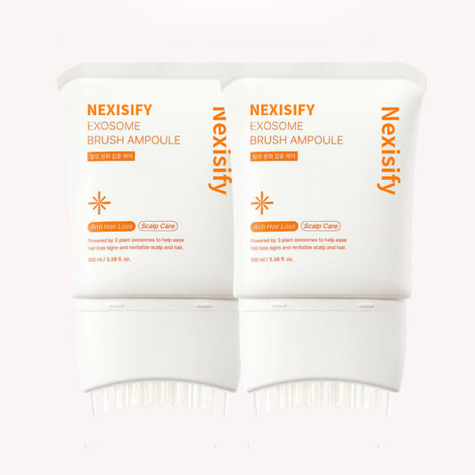Nexisify Hair Growth Serum (with built-in applicator brush) | Exosome scalp care for thicker, stronger hair – Korean hair care product
