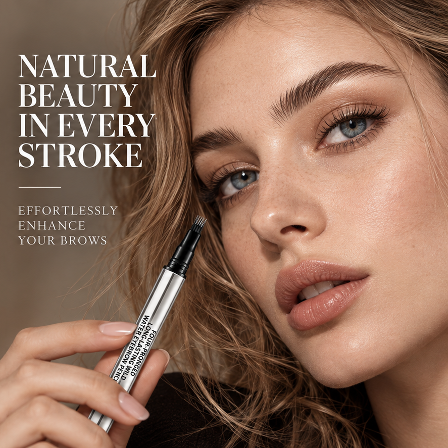 4-Prong Dual-Ended Eyebrow Pen